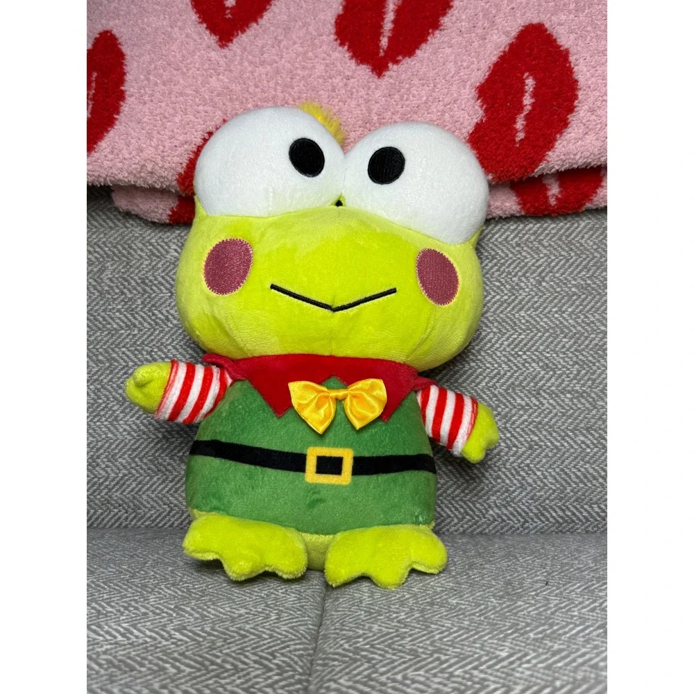 Sanrio Keroppi Holiday Elf Plush Green Frog Christmas 2023 Collectible Toy‎